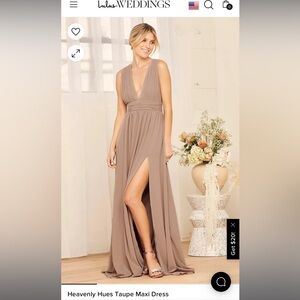 Never Worn Lulu’s Heavenly Hies Bridesmaid Dress